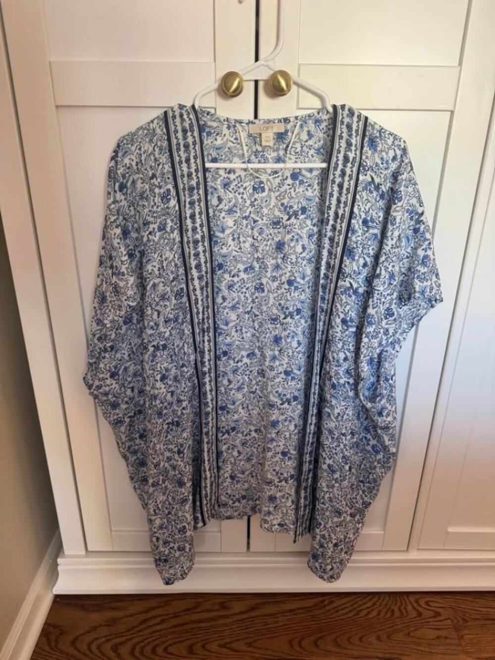 LOFT Women’s Blue Kimono XS/S
